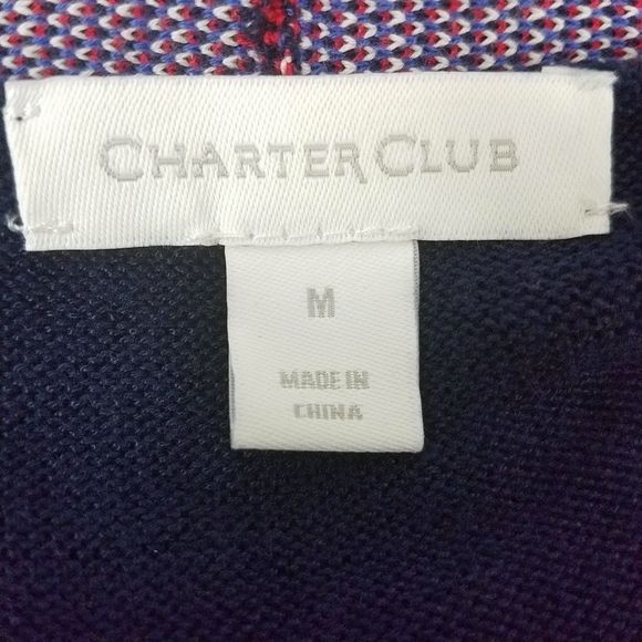 Charter Club Printed Knit Cardigan Sweater - Picture 4 of 6